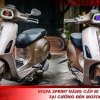 Vespa Sprint nâng cấp bi LED AES EV2 tại Cường Đèn Motor Light