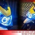Yamaha Mio M3 nâng cấp bi LED AES EV2 tại đại lý H2 LED