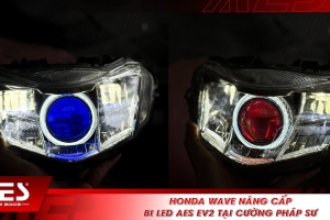 Honda Wave nâng cấp Bi LED AES EV2 tại Cường Pháp Sư