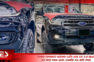 Ford Everest nâng cấp AES SV 3.0 Max - X2 trợ pha Elip, chiếu xa bứt phá