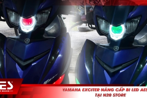 Yamaha Exciter nâng cấp bi LED AES EV2 tại N20 Store