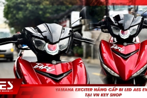 Yamaha Exciter nâng cấp bi LED AES EV2 tại VN Key Shop