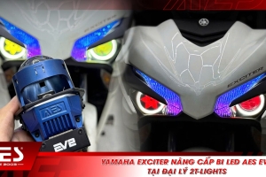 Yamaha Exciter nâng cấp bi LED AES EV2 tại đại lý 2T-Lights - Quận 12