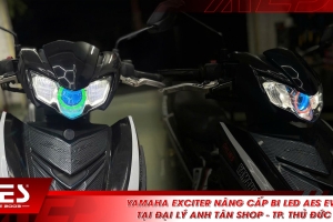 Yamaha Exciter nâng cấp bi LED AES EV2 tại đại lý Anh Tân Shop - TP. Thủ Đức