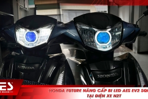 Honda Future nâng cấp bi LED AES EV2 Square tại Điện Xe N2T