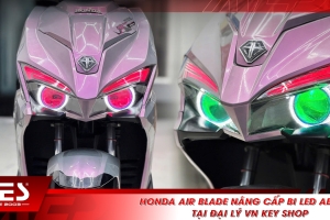 Honda Air Blade nâng cấp bi LED AES EV6 tại đại lý VN Key Shop