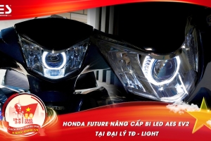 Honda Future nâng cấp bi LED AES EV2 tại đại lý TĐ - Light