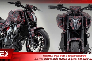 Honda V3R 900 E-Compressor - Dòng môtô mới mang động cơ siêu nạp