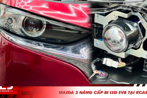 Mazda 3 nâng cấp đèn bi LED AES EV8 tại KCar