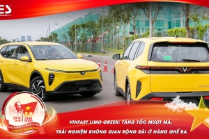 VinFast Limo Green: Tăng tốc mượt mà, trải nghiệm không gian rộng rãi ở hàng ghế ba