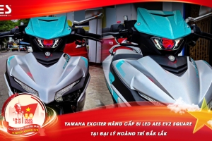 Yamaha Exciter nâng cấp bi LED AES EV2 Square tại đại lý Hoàng Trí Đắk Lắk
