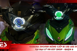 Yamaha Exciter nâng cấp bi LED AES EV6 tại đại lý VN Key Shop - Quận 6