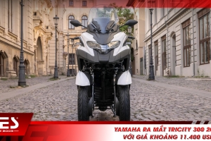 Yamaha ra mắt Tricity 300 2026 với giá khoảng 11.400 USD