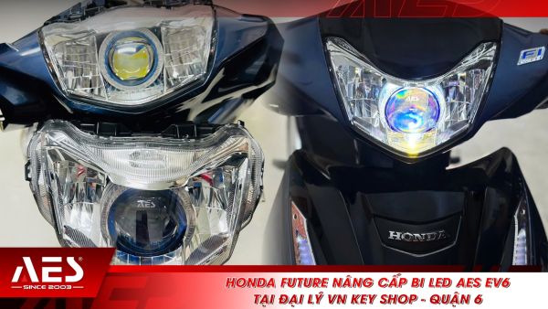 Honda Future nâng cấp bi LED AES EV6 tại đại lý VN Key Shop - Quận 6