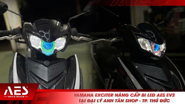 Yamaha Exciter nâng cấp bi LED AES EV2 tại đại lý Anh Tân Shop - TP. Thủ Đức