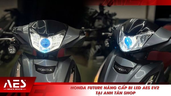 Honda Future nâng cấp bi LED AES EV2 tại Anh Tân Shop