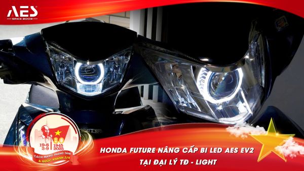 Honda Future nâng cấp bi LED AES EV2 tại đại lý TĐ - Light