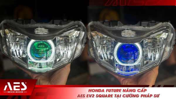 Honda Future nâng cấp AES EV2 Square tại Cường Pháp Sư
