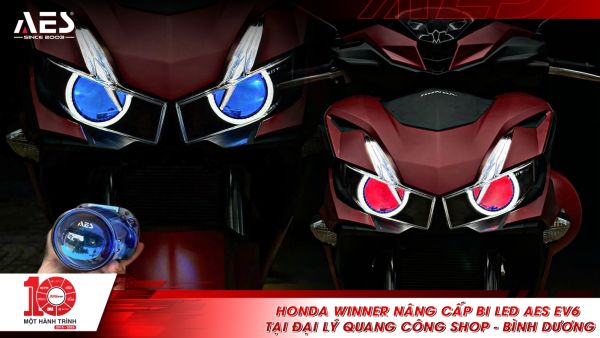 Honda Winner nâng cấp AES EV6 tại đại lý Quang Công Shop - Bình Dương