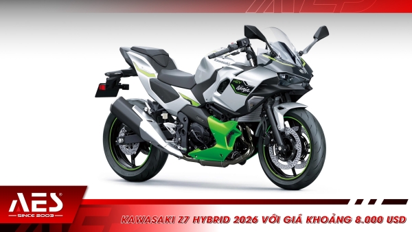Kawasaki Z7 Hybrid 2026 với giá khoảng 8.000 USD