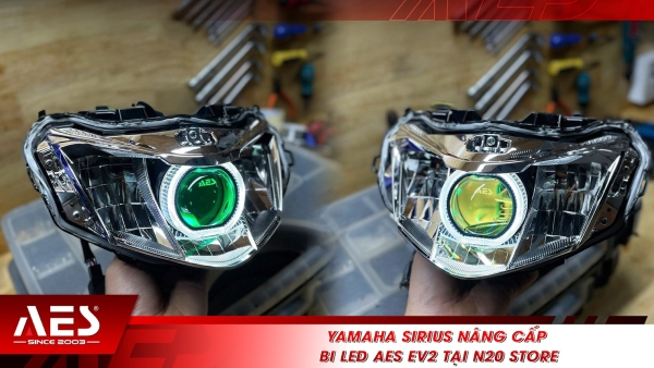 Yamaha Sirius nâng cấp bi LED AES EV2 tại N20 Store