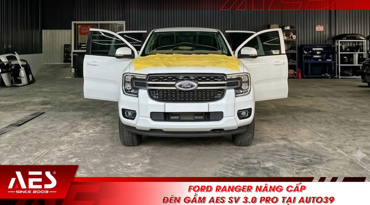 Ford Ranger nâng cấp đèn gầm AES SV 3.0 Pro tại Auto39