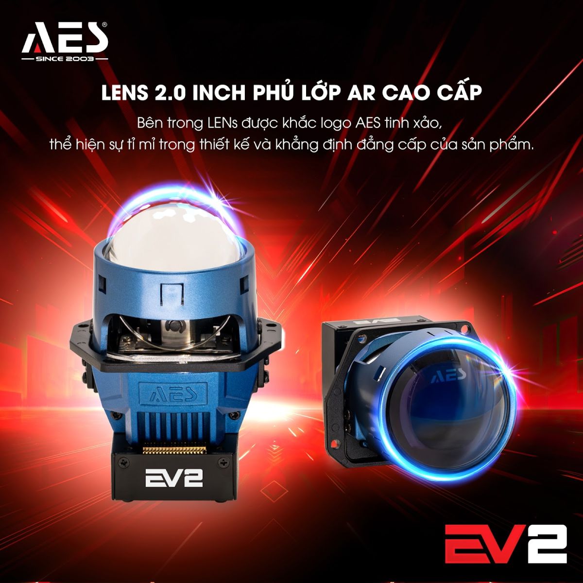 Lens 2.0 inch phủ công nghệ AR