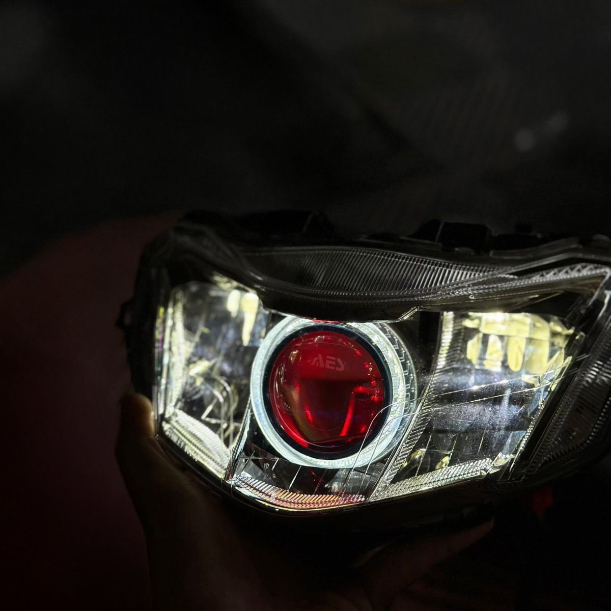 Hình 1: Honda Wave nâng cấp AES EV2 tại Cường Pháp Sư