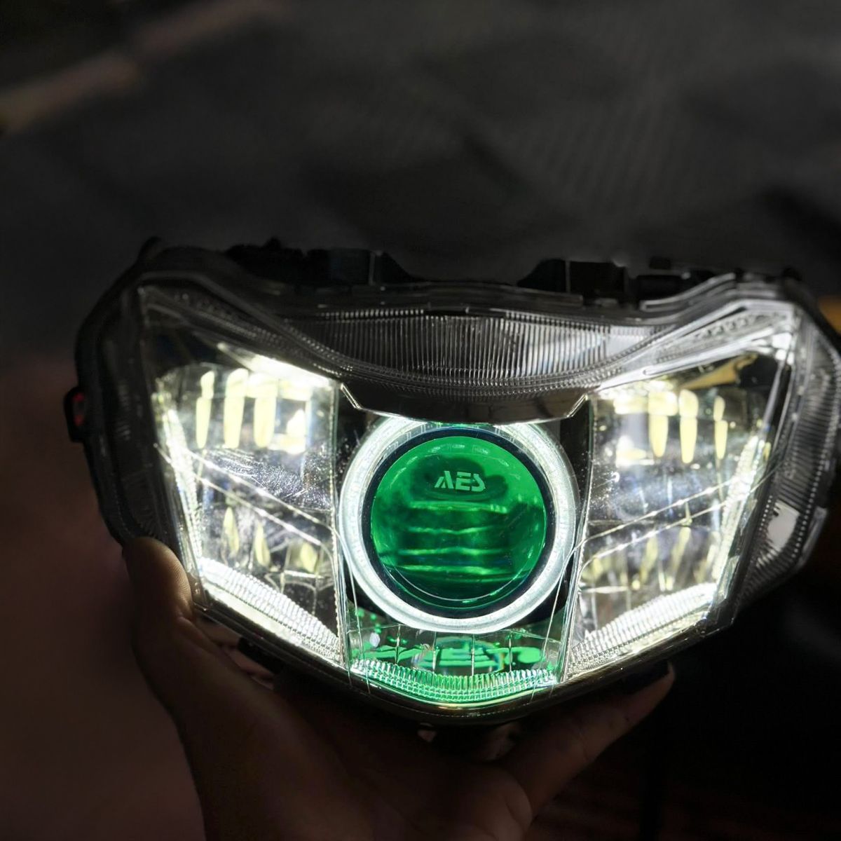 Hình 2: Honda Wave nâng cấp AES EV2 tại Cường Pháp Sư